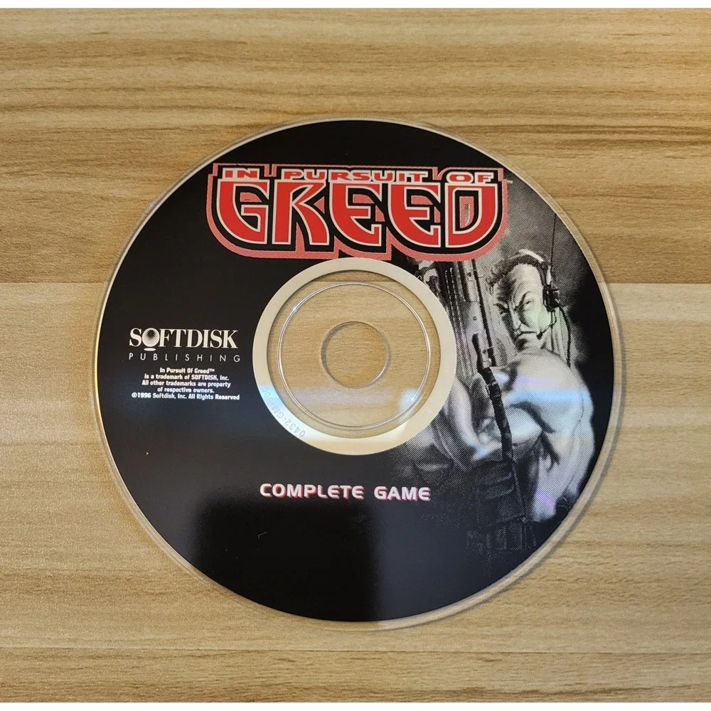 1996 In Pursuit Of Greed (Assassinators) PC Game Softdisk Publishing